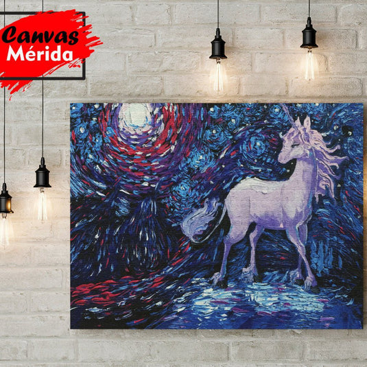 The Unicorn 2 - Canvas Mérida Fine Print Art