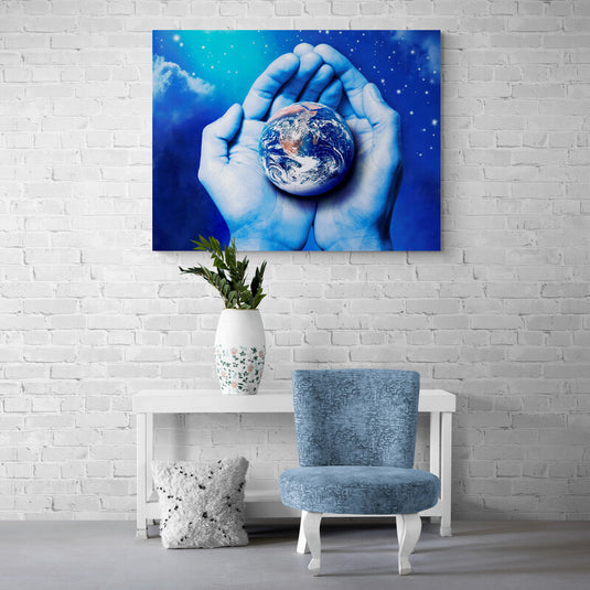 The World in Your Hands - Canvas Mérida Fine Print Art