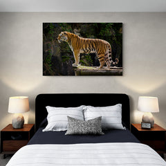 Tiger on the Precipice - Canvas Mérida Fine Print Art
