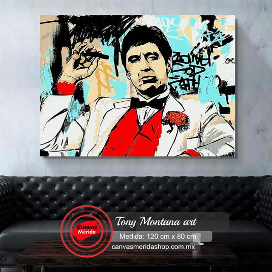 Tony Montana Art - Canvas Mérida Fine Print Art