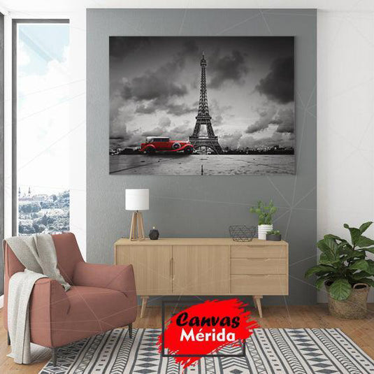 Torre Eiffel Blanco y Negro - Canvas Mérida Fine Print Art