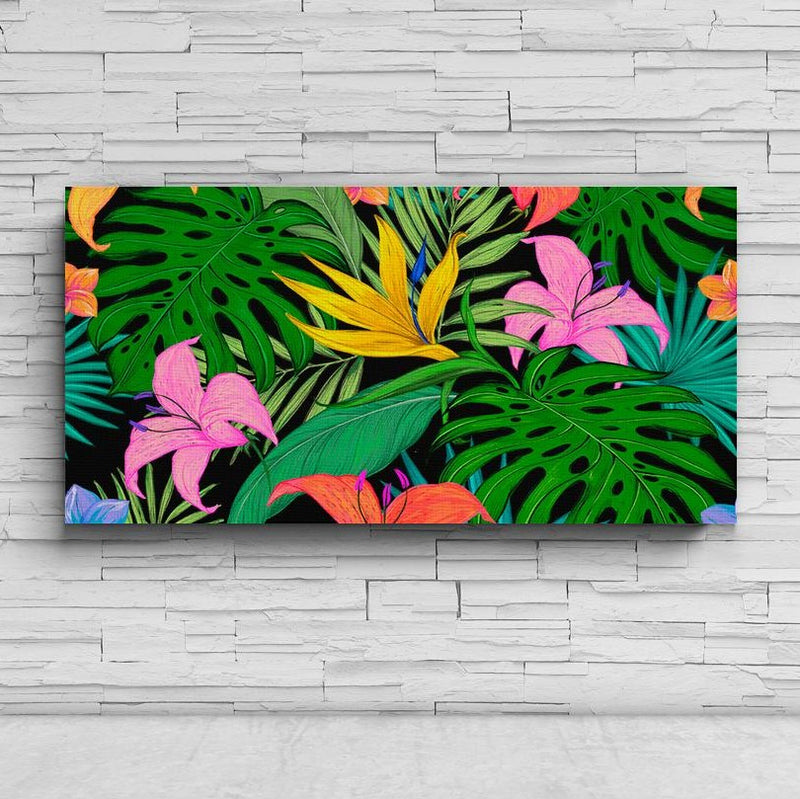 Tropical Flowers #2 - Canvas Mérida Fine Print Art
