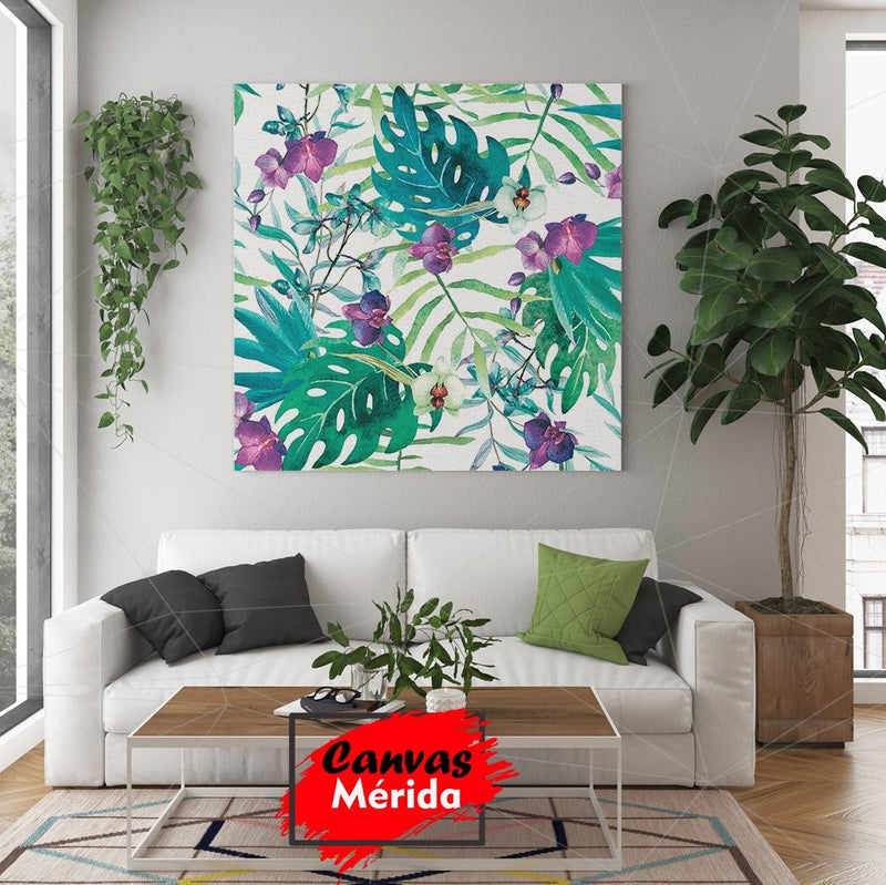 Tropical Violeta - Canvas Mérida Fine Print Art
