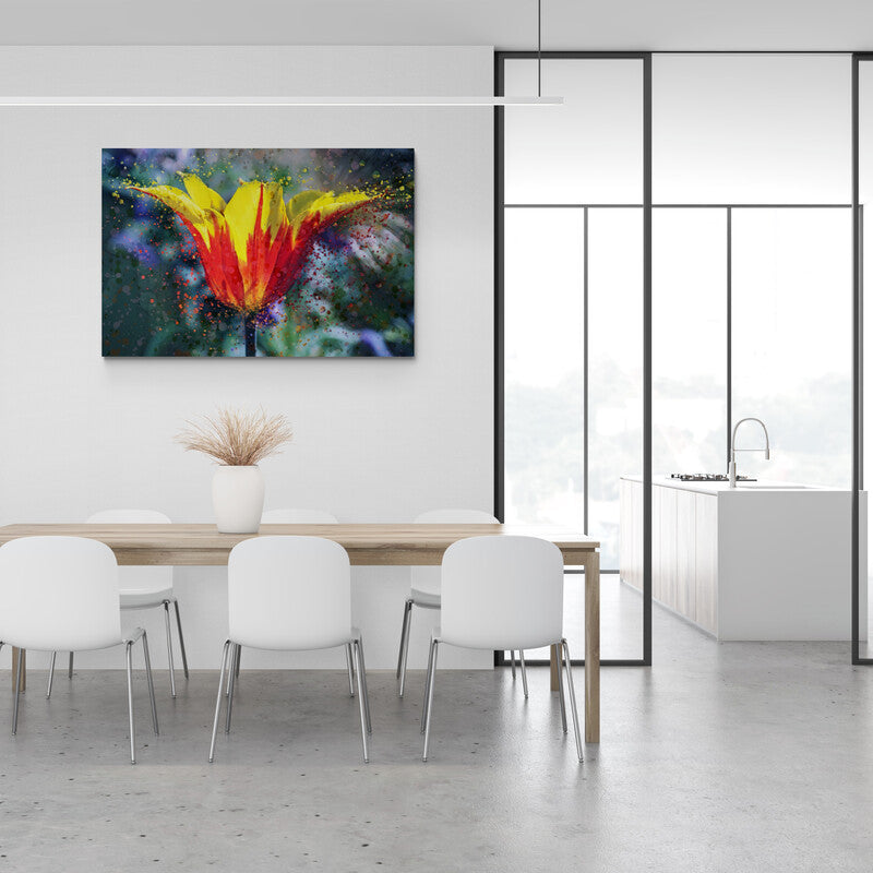 Tulip in Explosion - Canvas Mérida Fine Print Art
