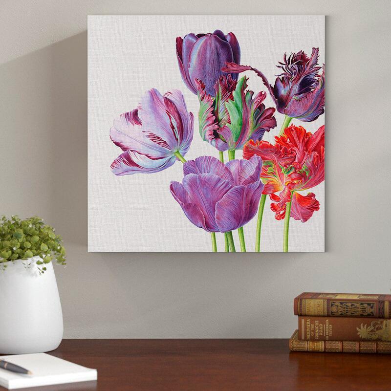 Tulip Painting - Canvas Mérida Fine Print Art