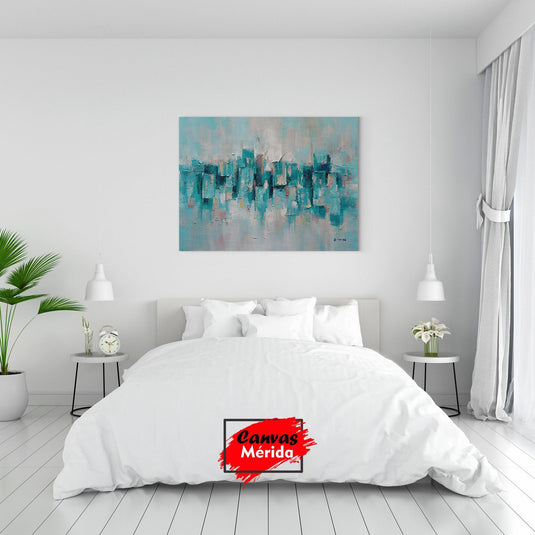 Turquesa Numero Uno - Canvas Mérida Fine Print Art