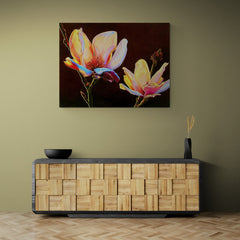 Two Magnolias - Canvas Mérida Fine Print Art