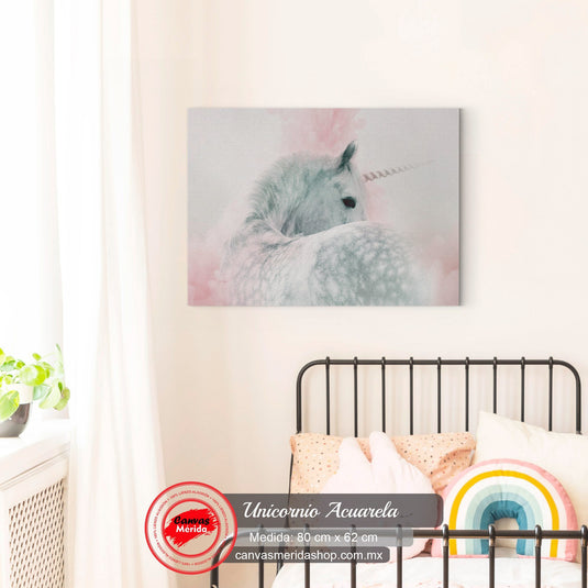 Cuadro de Unicornio en Acuarela
