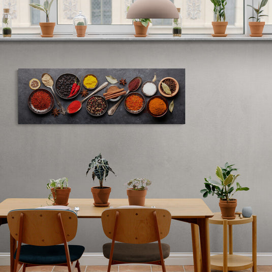 Various Herbs Spices - Canvas Mérida Fine Print Art