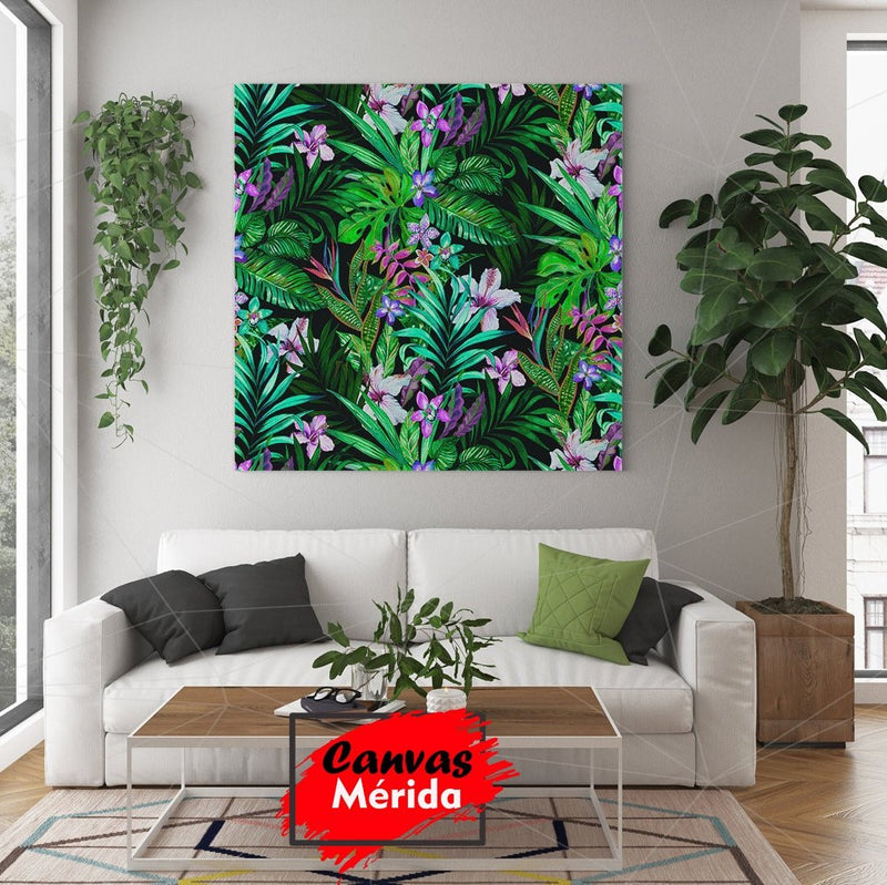 Violeta Tropical #2 - Canvas Mérida Fine Print Art