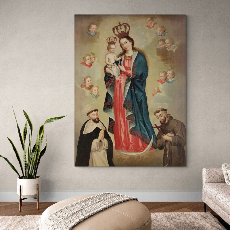 Virgen Protectora de los Ángeles - Canvas Mérida Fine Print Art