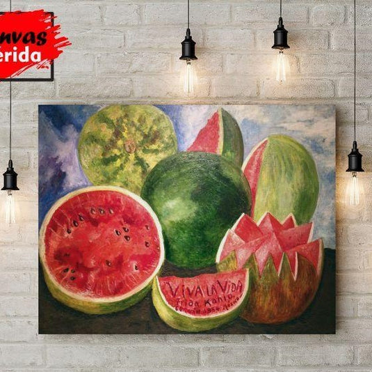 Viva la vida by Frida Kahlo - Canvas Mérida Fine Print Art