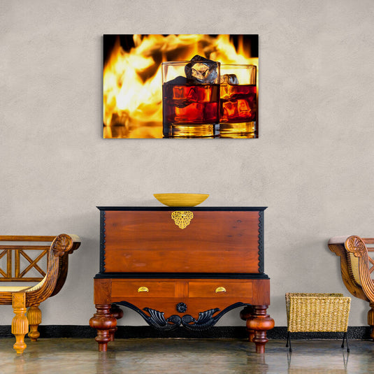 Whiskey on Fire - Canvas Mérida Fine Print Art