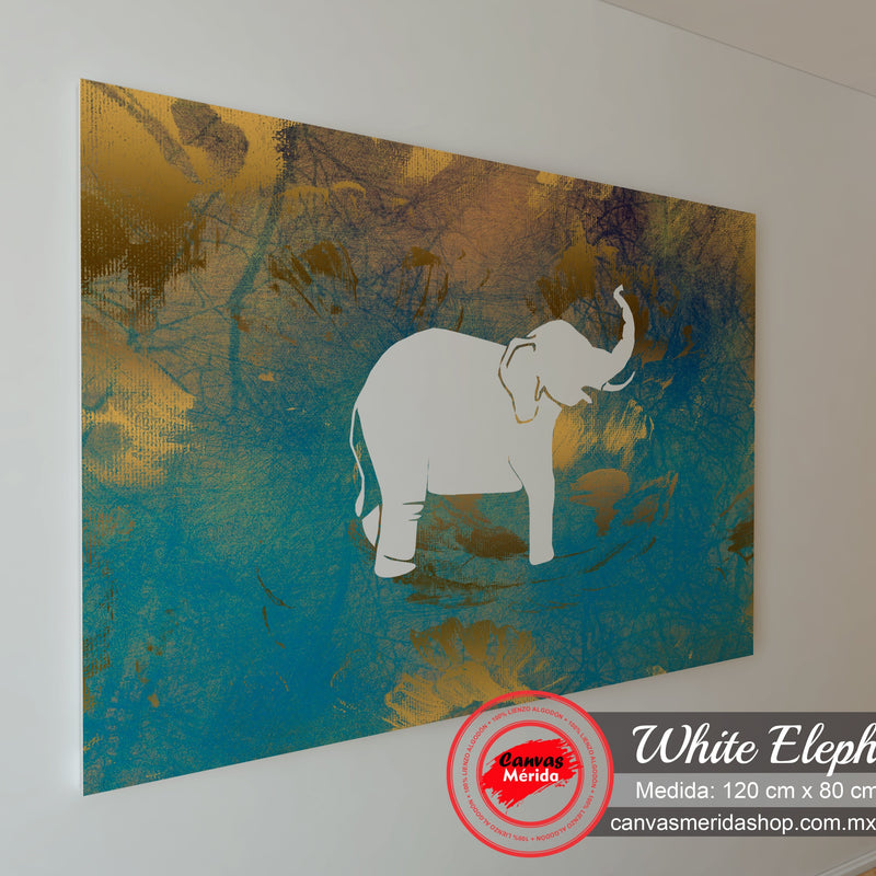 White Elephant - Canvas Mérida Fine Print Art