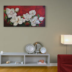 White Magnolias - Canvas Mérida Fine Print Art