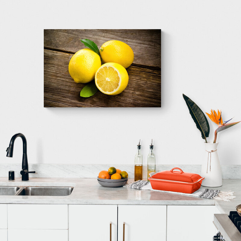 Yellow Lemons #16 - Canvas Mérida Fine Print Art