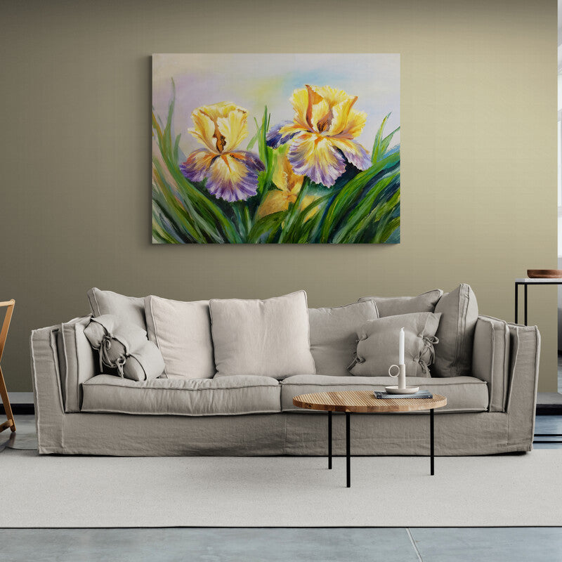 Yellow Orchids - Canvas Mérida Fine Print Art