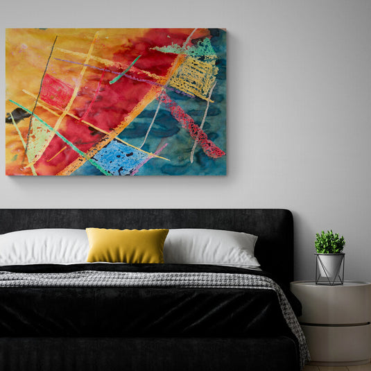 Abstract Colors Structure - Canvas Mérida Fine Print Art