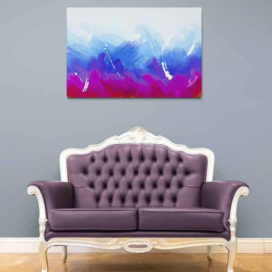 Abstract Blue Painting - Canvas Mérida Fine Print Art