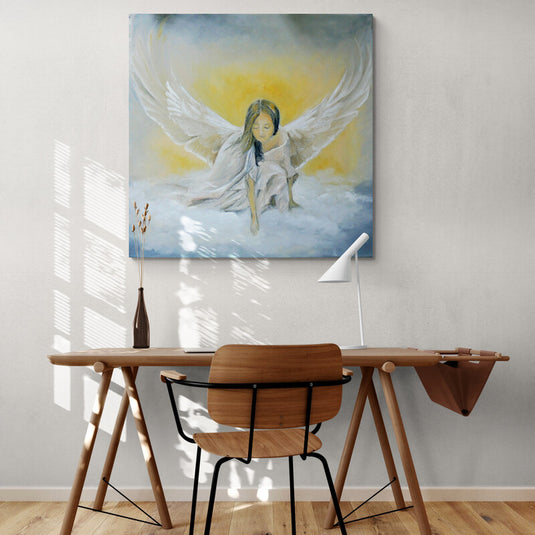 Angel on The Cloud - Canvas Mérida Fine Print Art