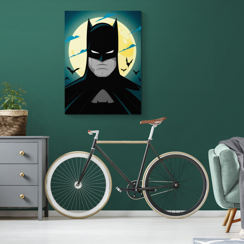 Batman Moon - Canvas Mérida Fine Print Art