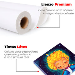 Lienzo Premium de base blanca y cuadro decorativo con tintas látex duraderas y colores vivos