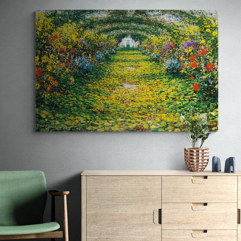 El jardín de Monet - Canvas Mérida Fine Print Art