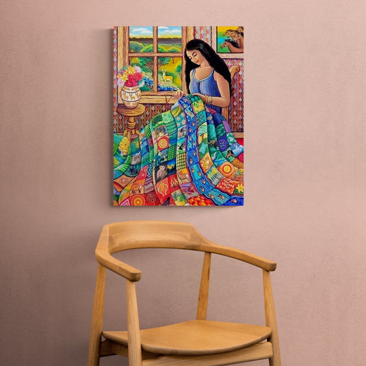 Estoy hecha de retazos - Canvas Mérida Fine Print Art