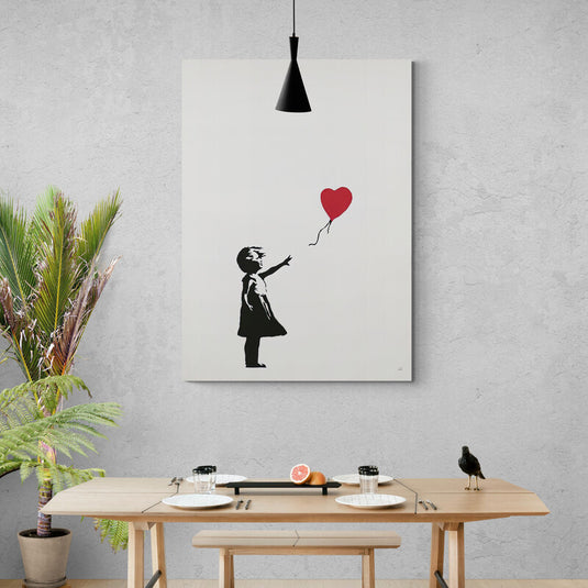 Niña con el globo (Bansky) - Canvas Mérida Fine Print Art