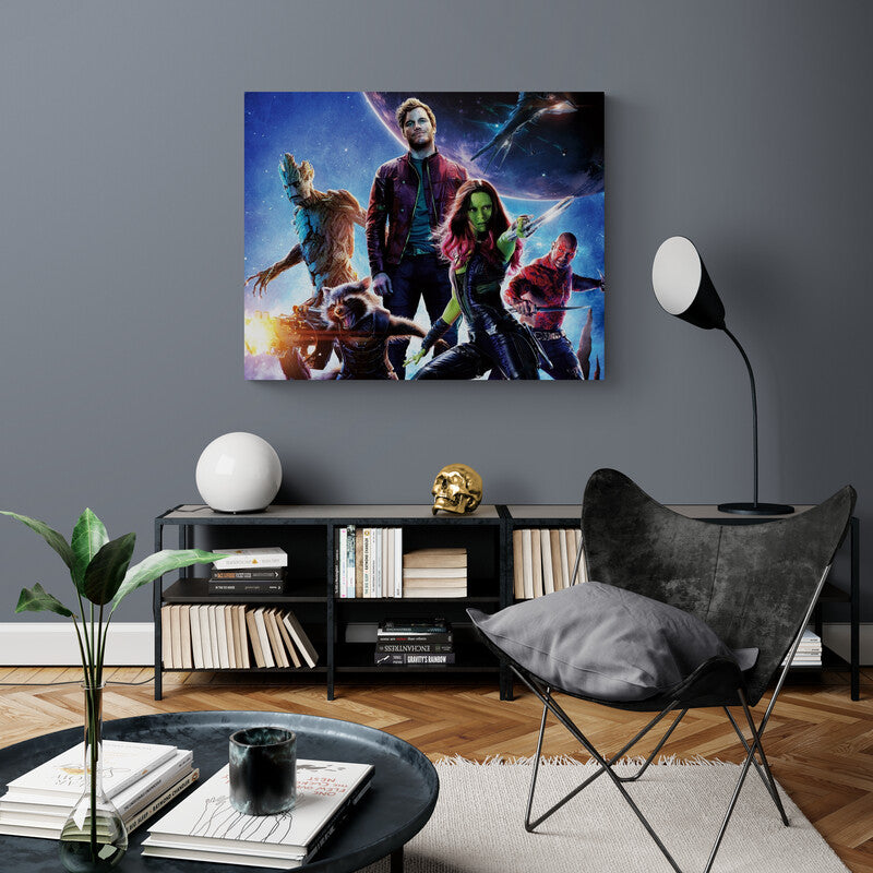 Guardians Of The Galaxy Fighting - Canvas Mérida Fine Print Art