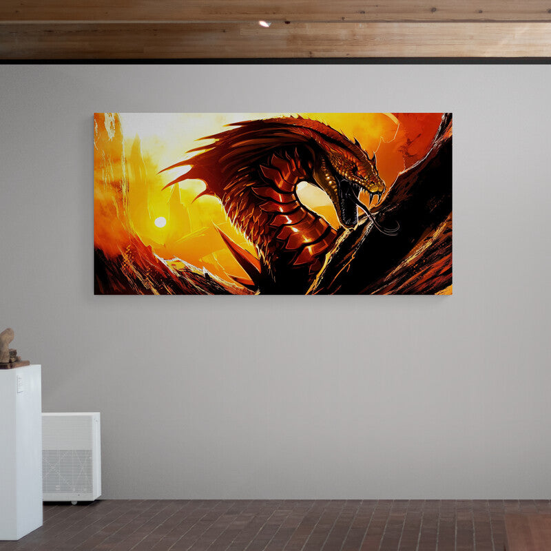 Heat Dragon - Canvas Mérida Fine Print Art