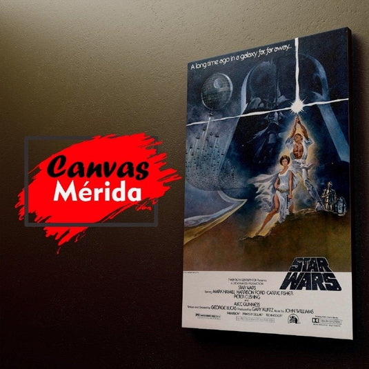 Starwars Vintage Afiche # 1 - Canvas Mérida Fine Print Art