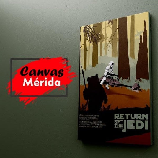 Starwars Vintage Afiche # 3 - Canvas Mérida Fine Print Art