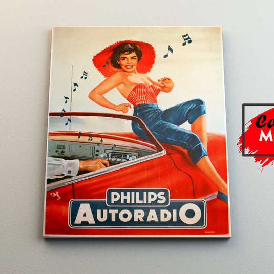 Publicidad Vintage Radio - Canvas Mérida Fine Print Art