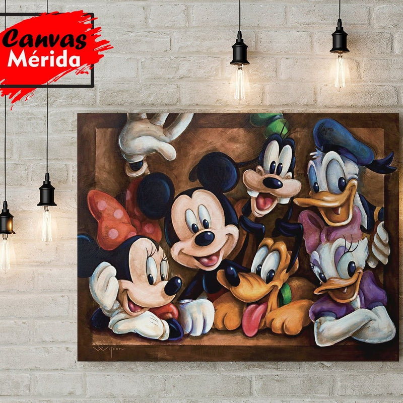 Mickey Mouse y sus Amigos - Canvas Mérida Fine Print Art