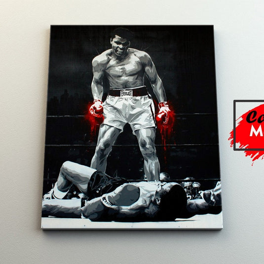 Muhammad Ali Guantes Rojos - Canvas Mérida Fine Print Art