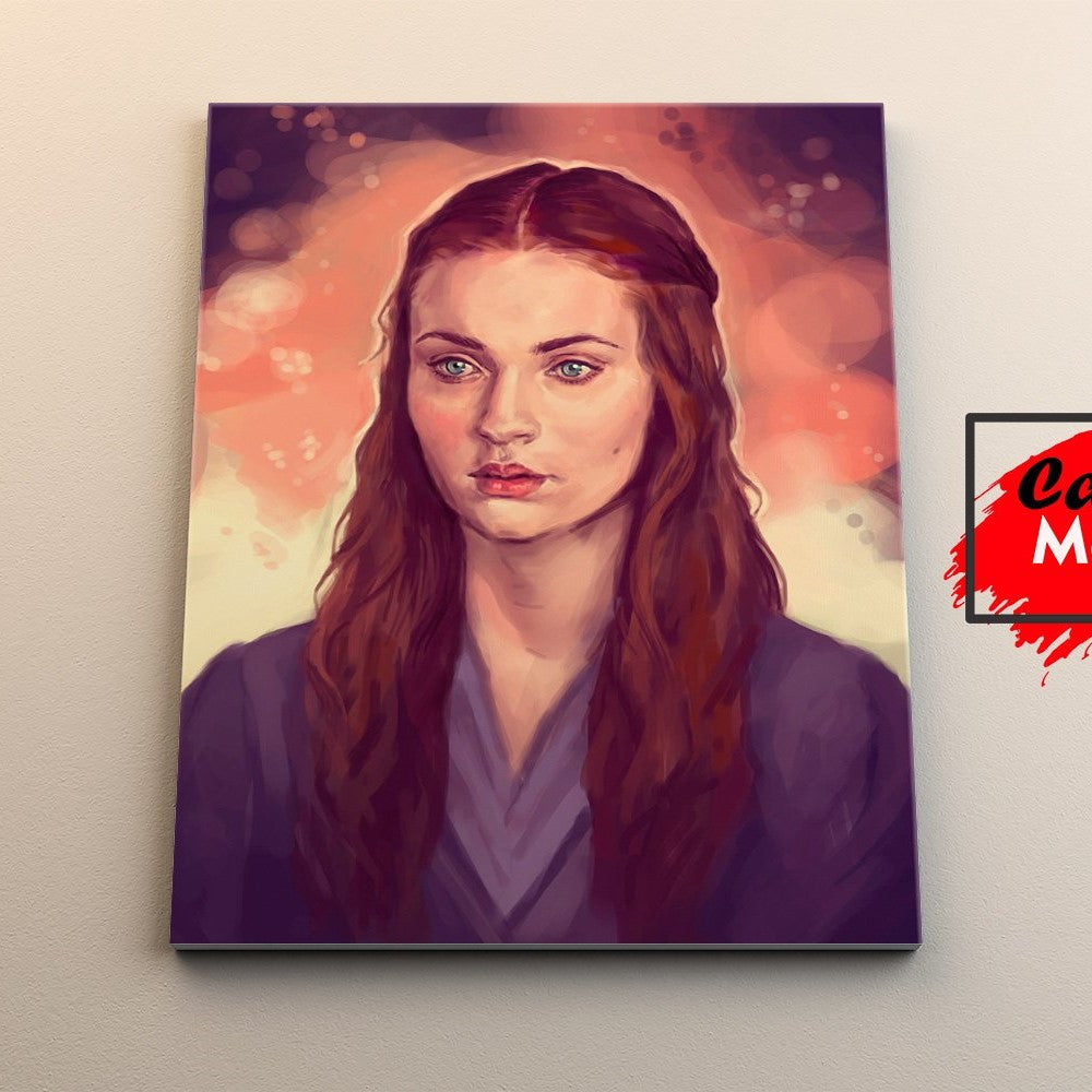 Sansa Stark Paint - Canvas Mérida Fine Print Art