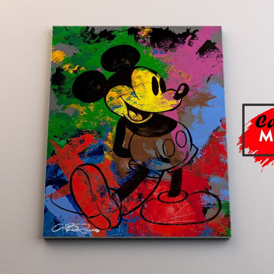 Mickey Mouse Painting - Canvas Mérida Fine Print Art