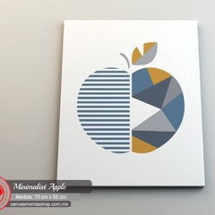 Minimalist Apple - Canvas Mérida Fine Print Art