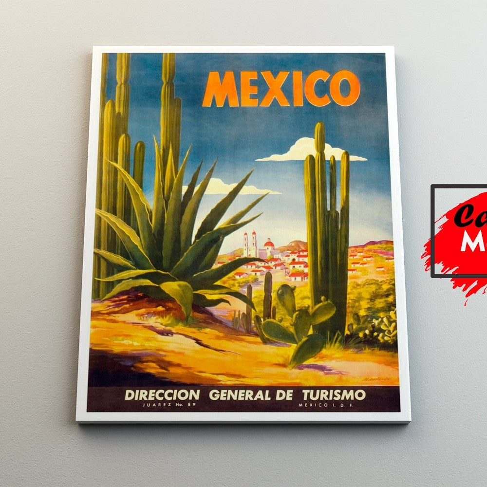 Turismo México Vintage - Canvas Mérida Fine Print Art
