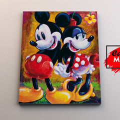 Mickey & Minie - Canvas Mérida Fine Print Art
