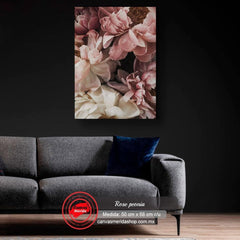 Rose Peonia - Canvas Mérida Fine Print Art