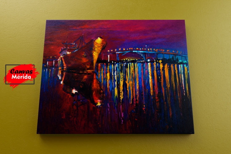 Fishing boat number 5 - Canvas Mérida Fine Print Art