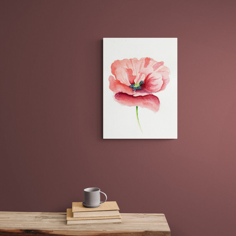Poppy Flower - Canvas Mérida Fine Print Art