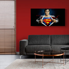 Superman Breaking - Canvas Mérida Fine Print Art